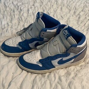 Nike High-Tops in Blue and Gray